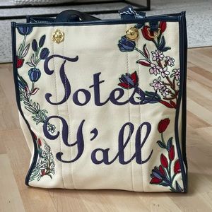 Draper James Totes Y'all Canvas Tote